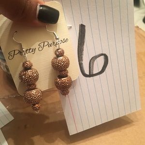 Rose 🌹 Gold earring and bracelet set